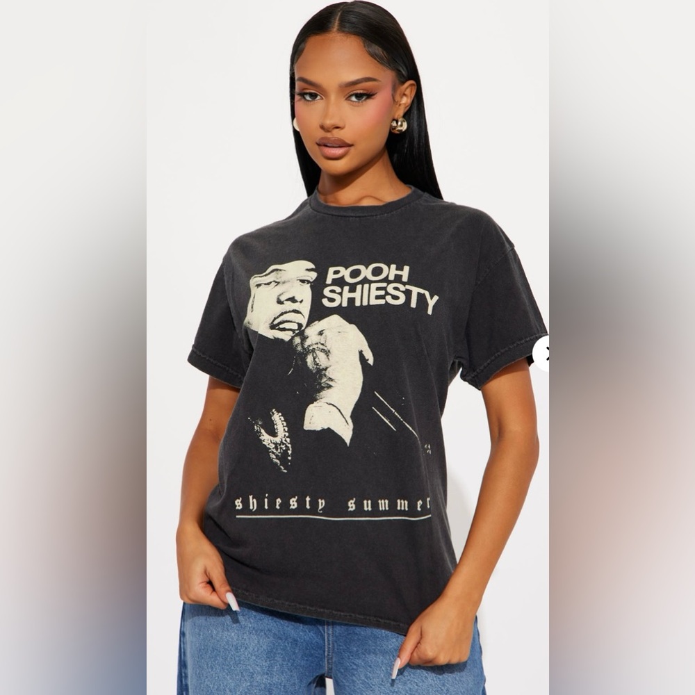 Pooh Shiesty Summer Tshirt Black- Small